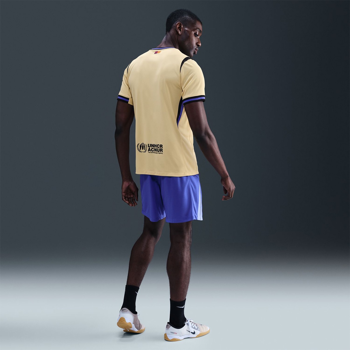 T-shirt de Homem 2.º Equipamento FC Barcelona 2025-2026 Stadium Amarelo-10