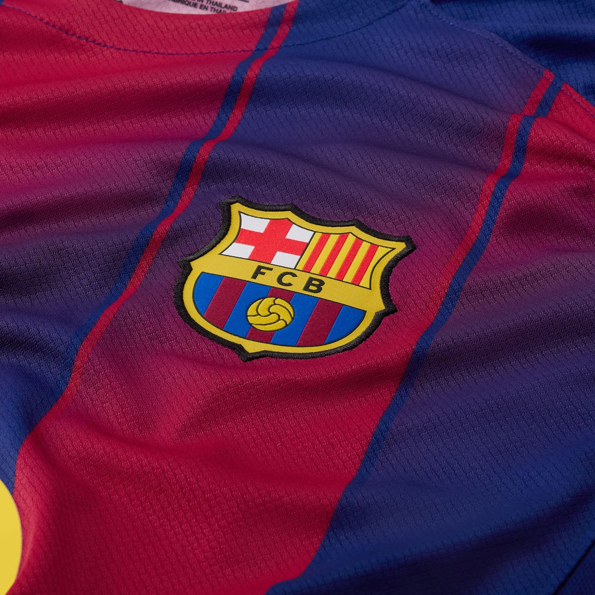 T-shirt de Homem 1.º Equipamento FC Barcelona 2025-2026 Stadium Azul / Grená-6
