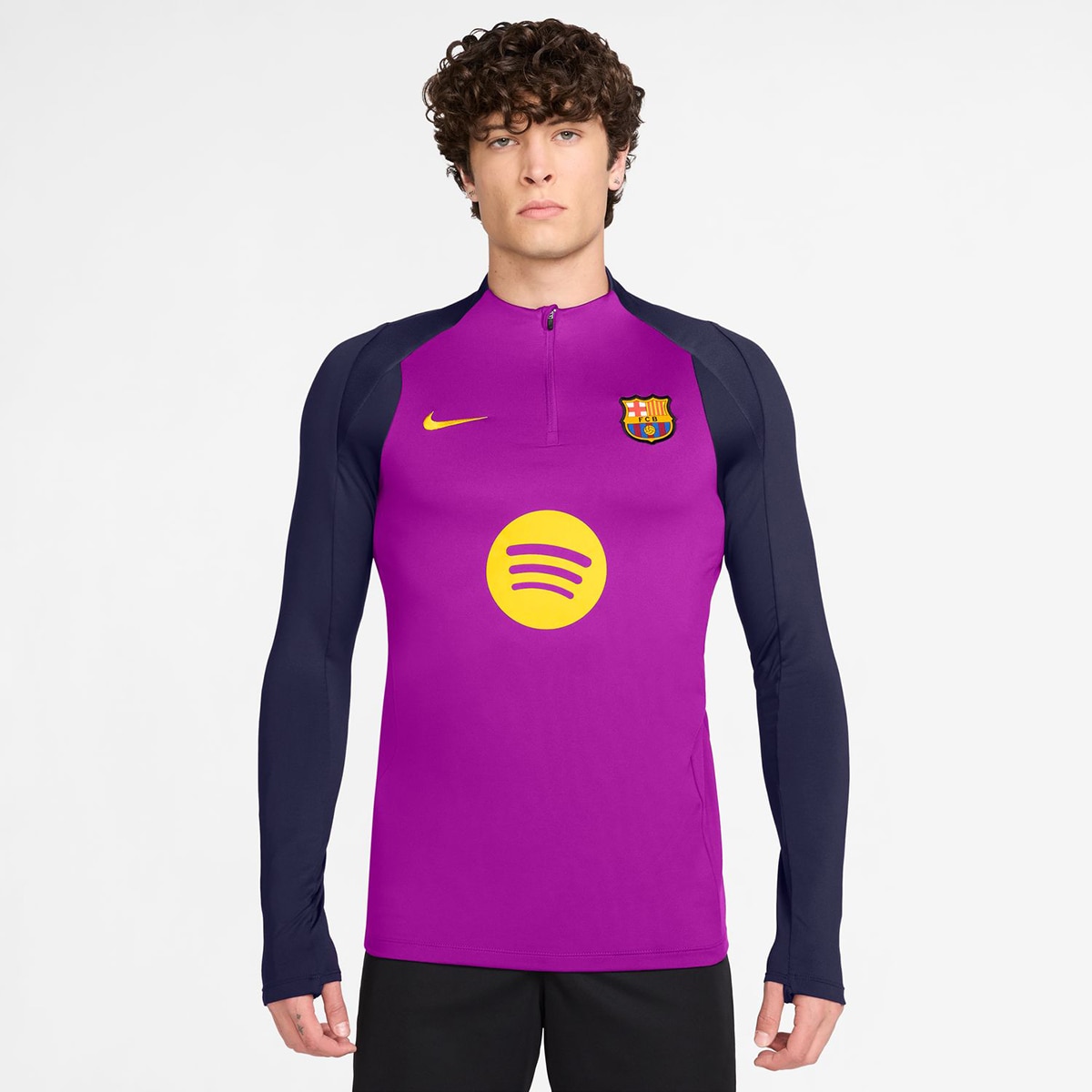 T-shirt de Homem FC Barcelona 2025-2026 Drill Roxo-1