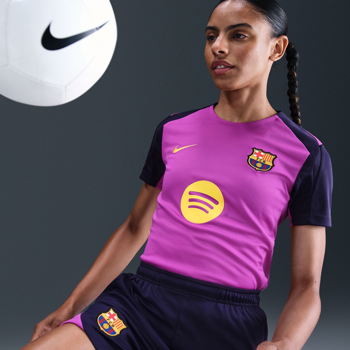 T-shirt FC Barcelona 2025-2026 Strike Roxo-3