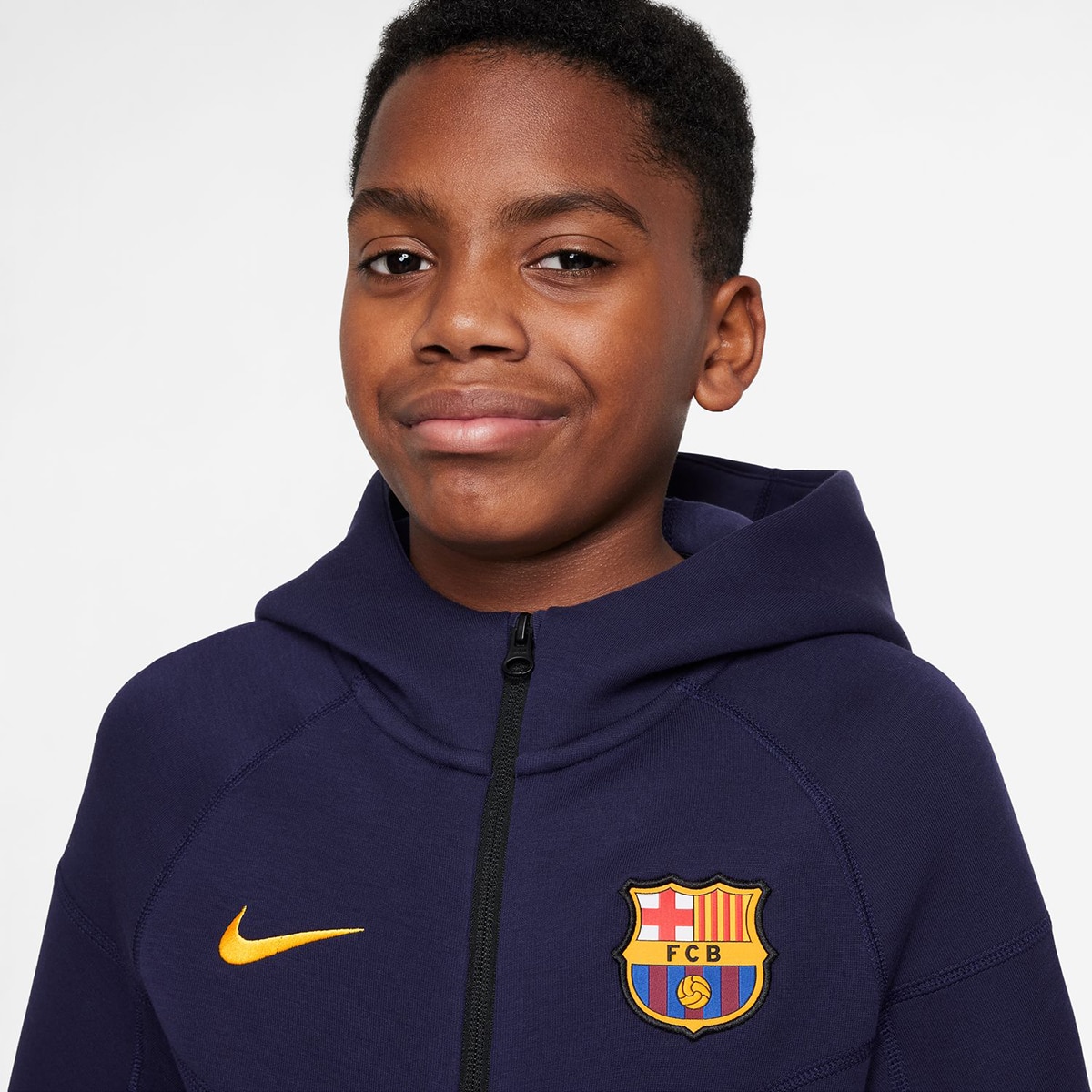 Sweatshirt de Criança FC Barcelona 2025-2026 Tech Fleece Roxo-3