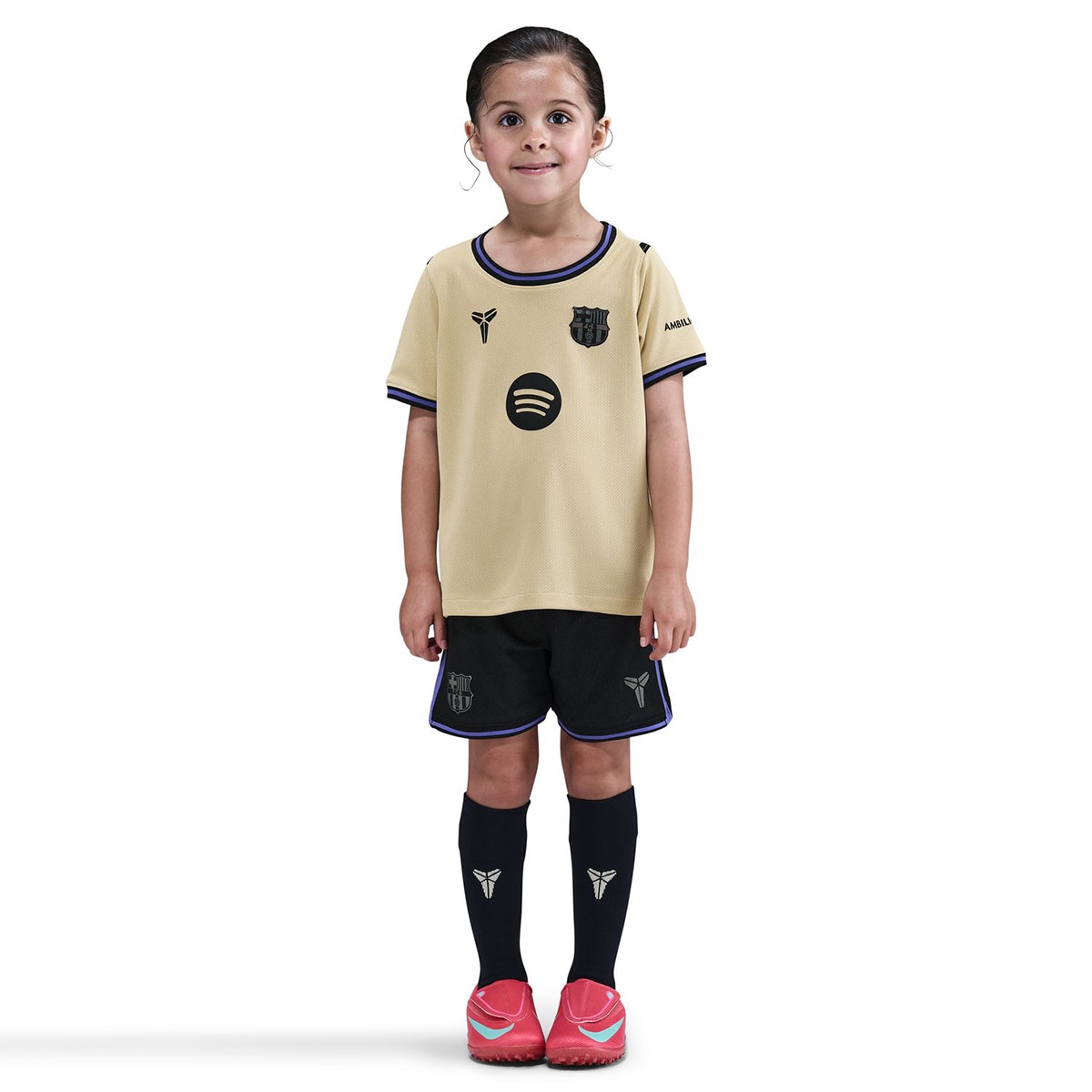 Conjunto de Criança 2.º Equipamento FC Barcelona 2025-2026 Stadium Amarelo-1