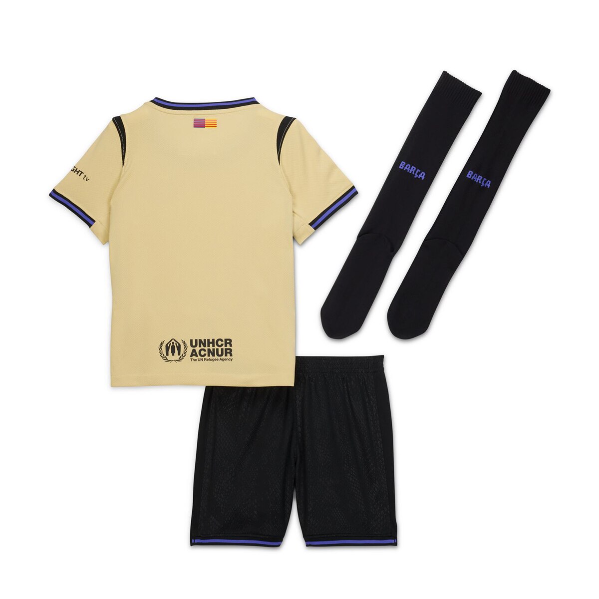 Conjunto de Criança 2.º Equipamento FC Barcelona 2025-2026 Stadium Amarelo-4
