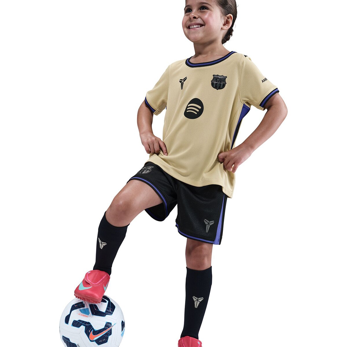 Conjunto de Criança 2.º Equipamento FC Barcelona 2025-2026 Stadium Amarelo-5