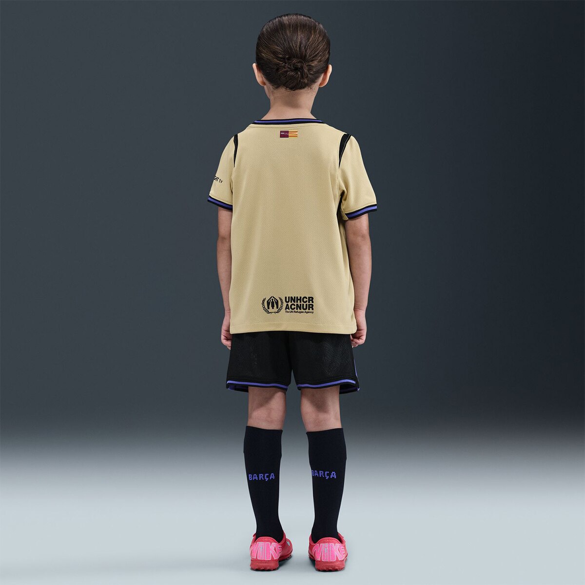 Conjunto de Criança 2.º Equipamento FC Barcelona 2025-2026 Stadium Amarelo-12