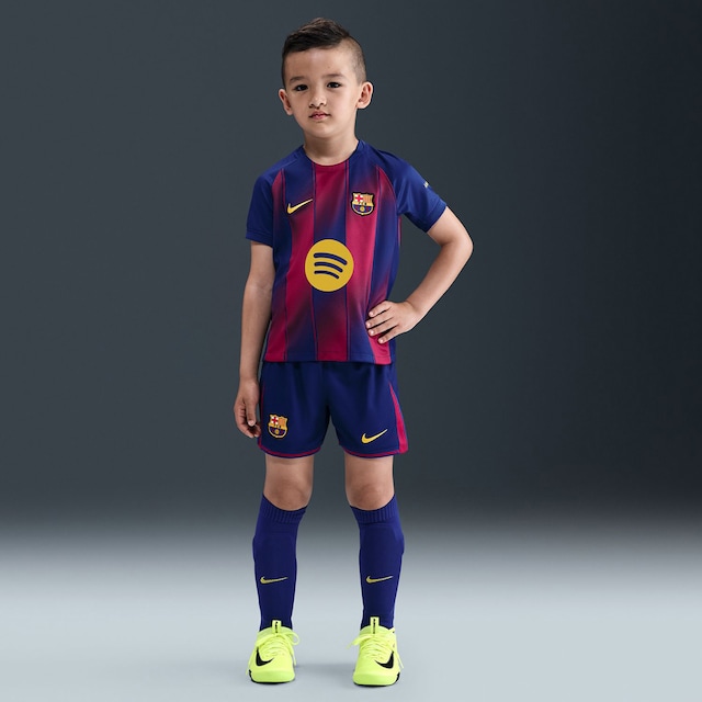 Imagen 0 de Mini conjunto de niños 1ª equipación FC Barcelona 2025-2026 Stadium Nike