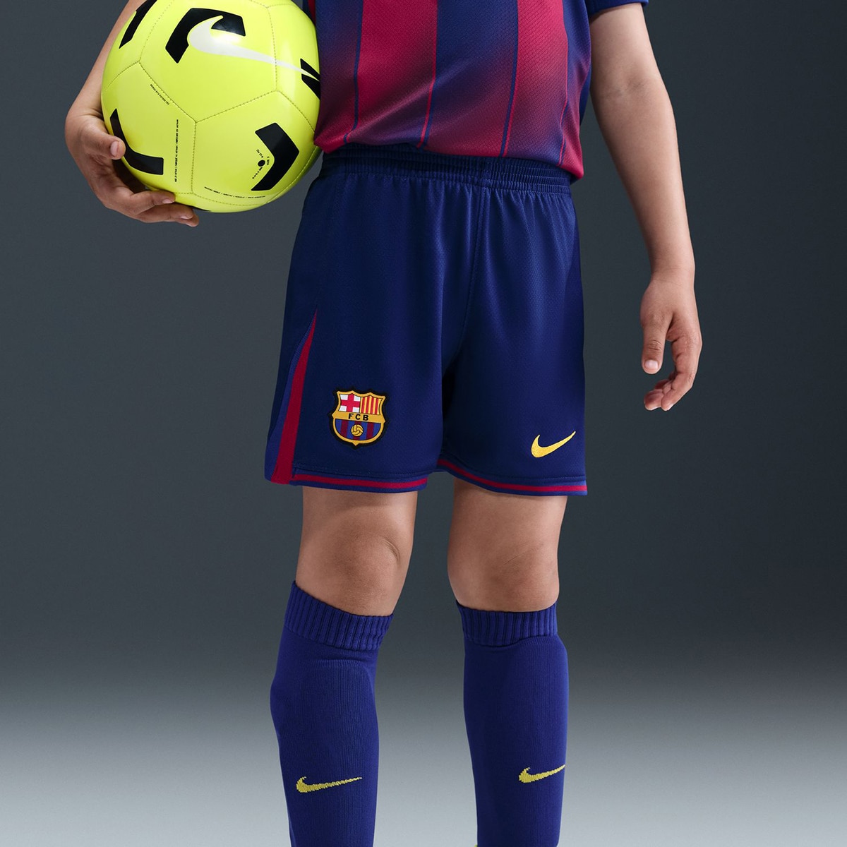 Mini Conjunto de Criança 1.º Equipamento FC Barcelona 2025-2026 Stadium Azul / Grená-5