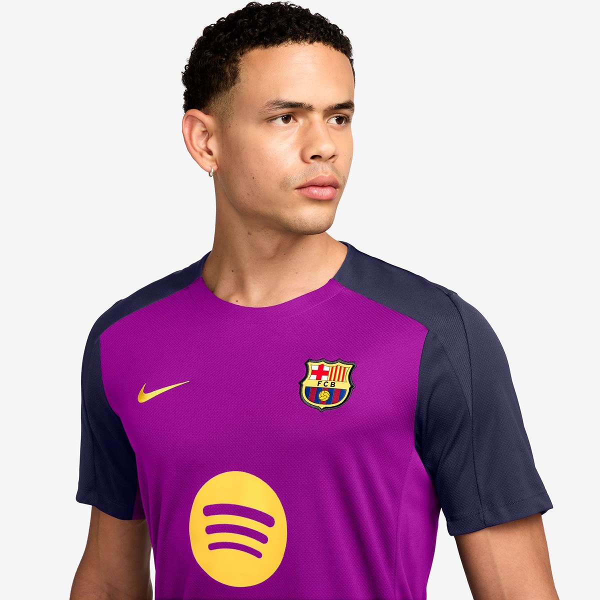 T-shirt de Homem FC Barcelona 2025-2026 Strike Roxo-3
