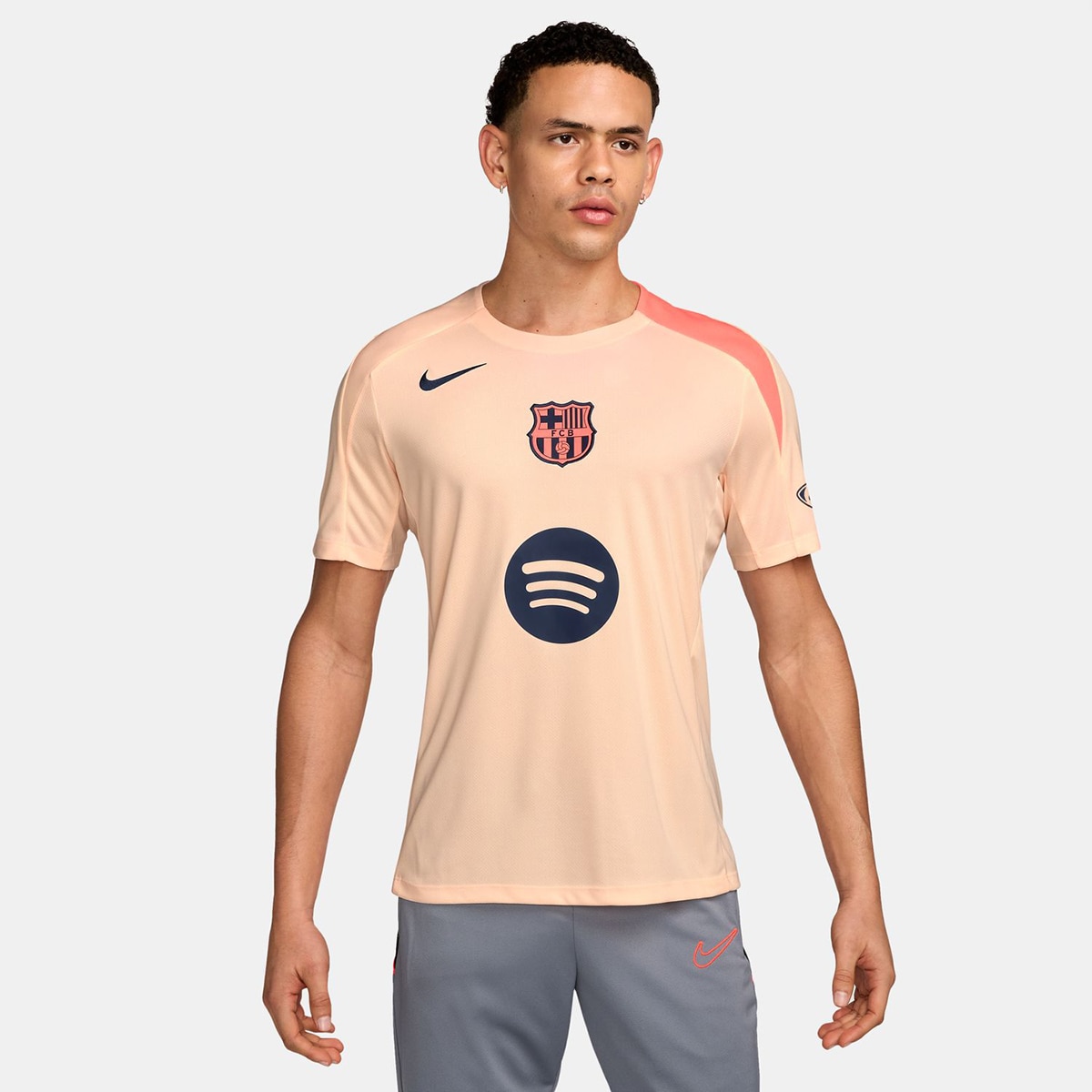 T-shirt de Homem FC Barcelona 2025-2026 Strike Laranja-1