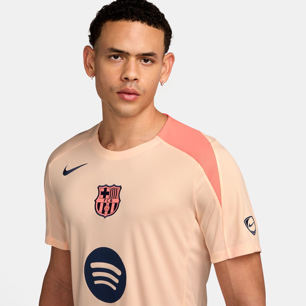 T-shirt de Homem FC Barcelona 2025-2026 Strike Laranja-3