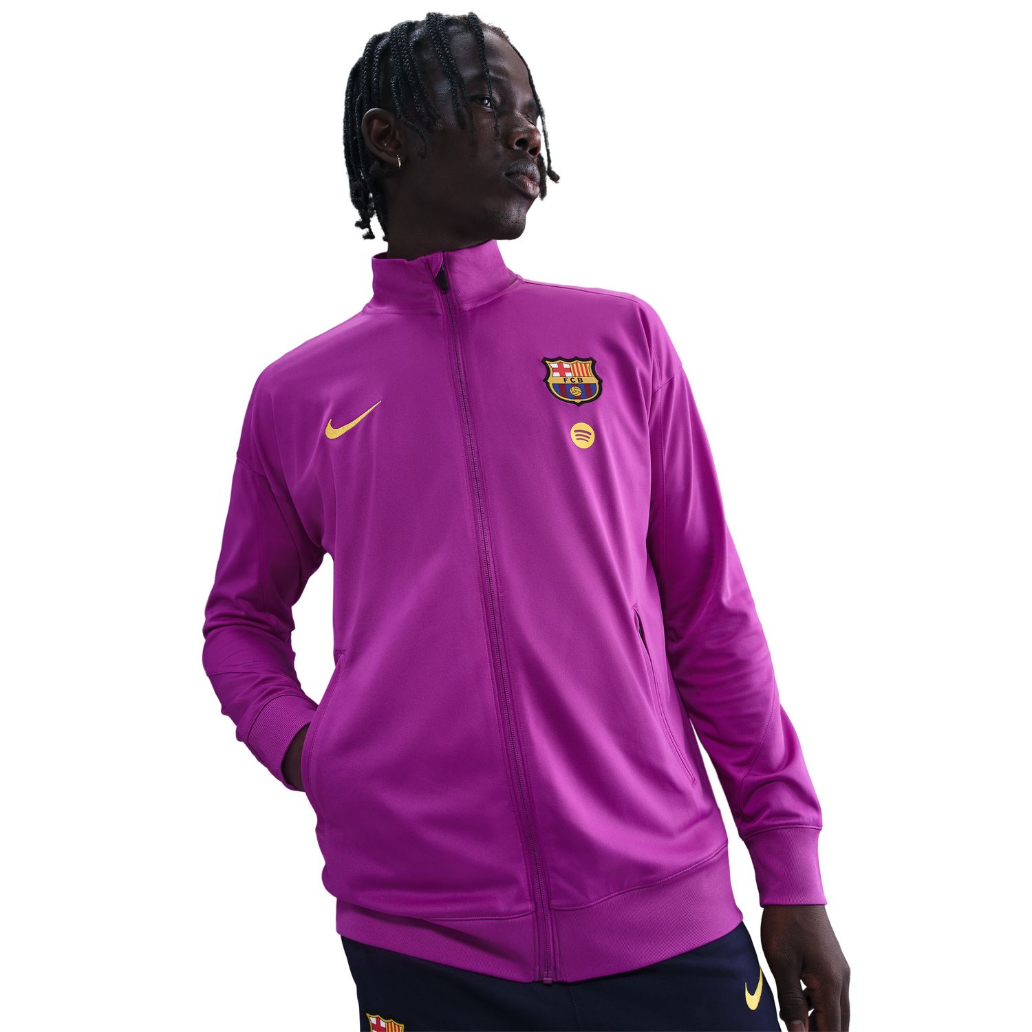 Fato de Treino de Homem FC Barcelona 2025-2026 Strike Roxo-3