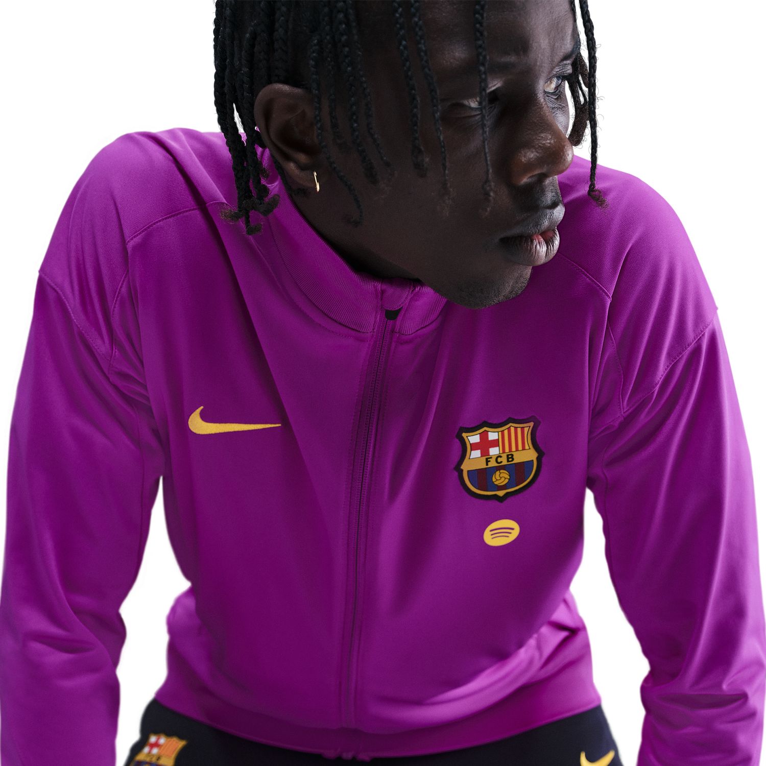 Fato de Treino de Homem FC Barcelona 2025-2026 Strike Roxo-6