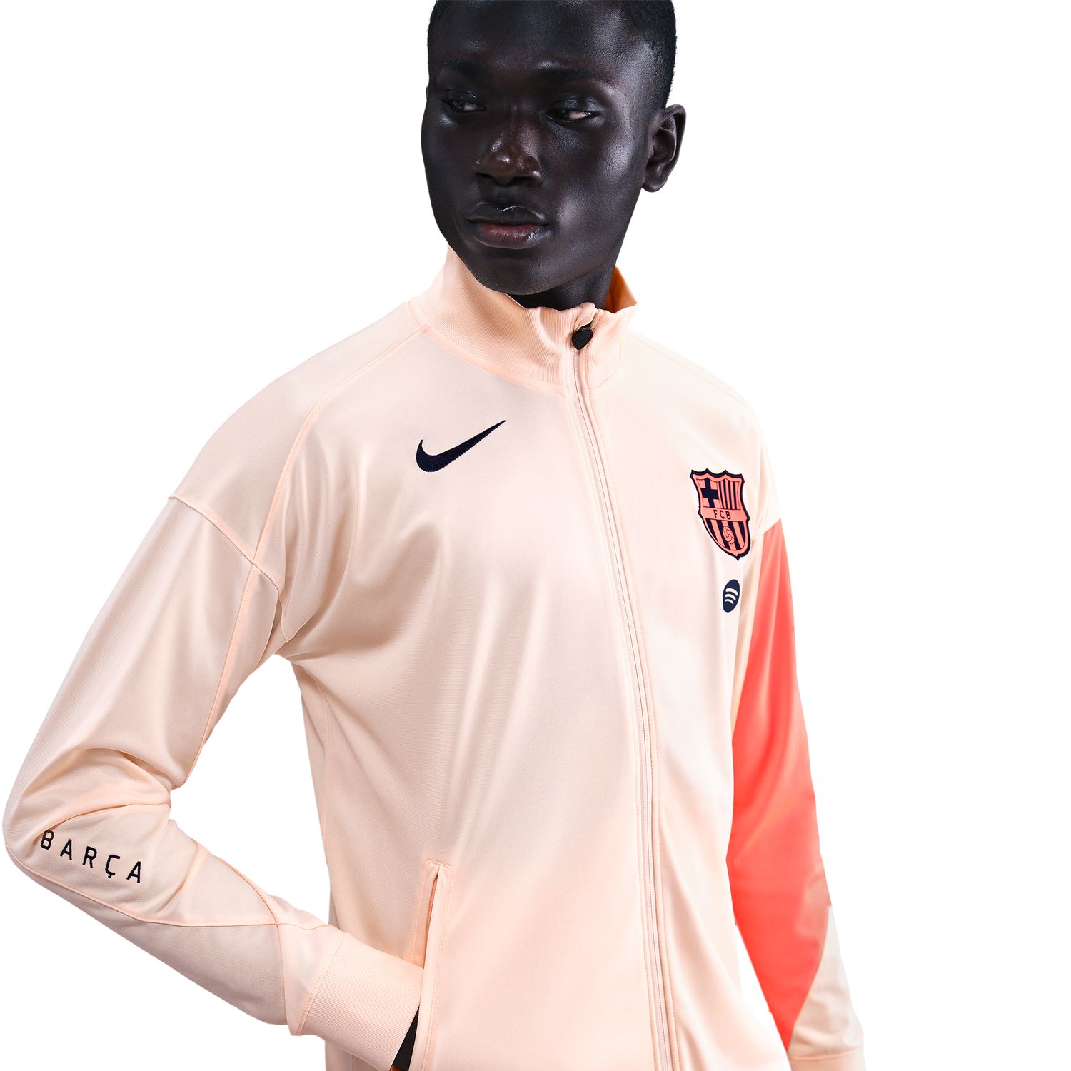 Fato de Treino de Homem FC Barcelona 2025-2026 Strike Laranja-3
