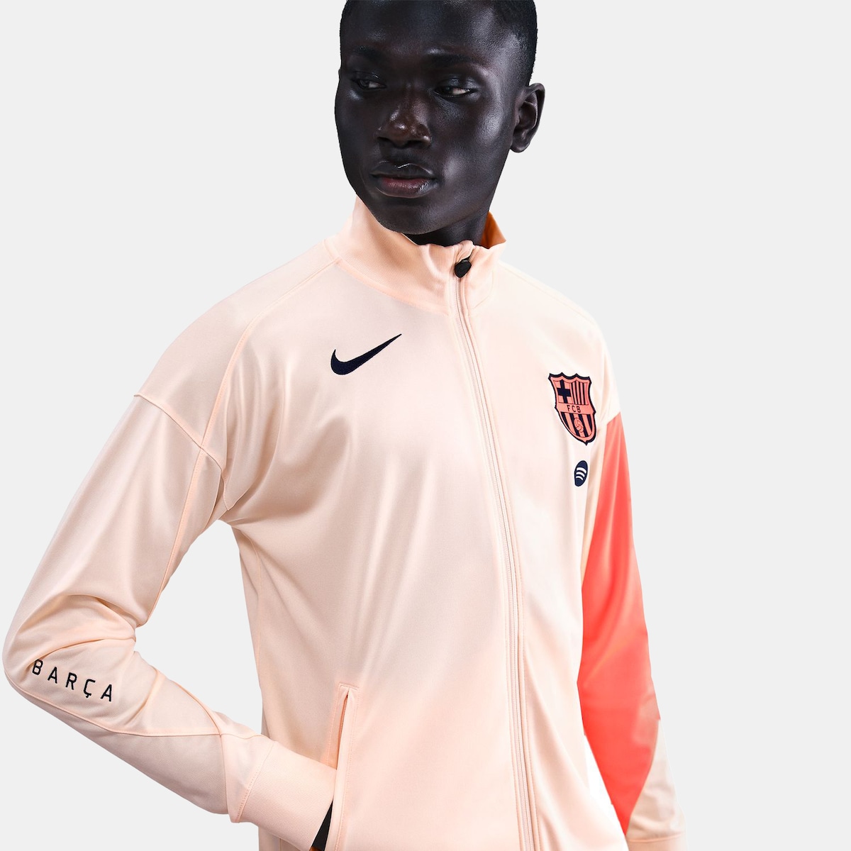 Fato de Treino de Homem FC Barcelona 2025-2026 Strike Laranja-6