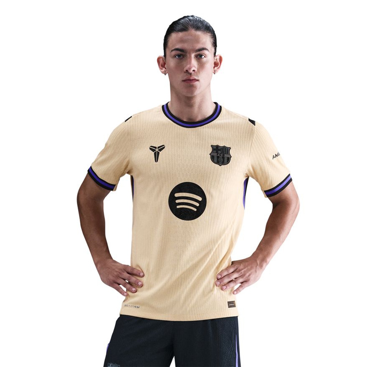 T-shirt 2.º Equipamento FC Barcelona 2025-2026 Match Amarelo-1