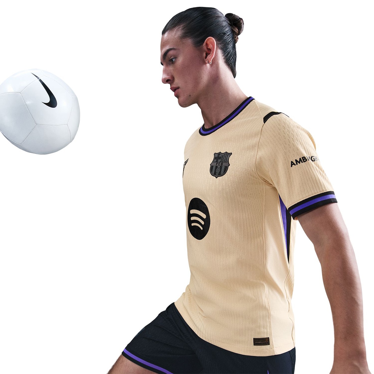 T-shirt 2.º Equipamento FC Barcelona 2025-2026 Match Amarelo-5