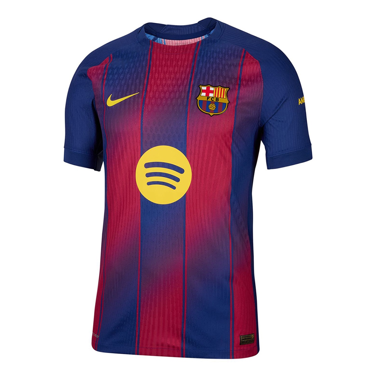 T-shirt de Homem 1.º Equipamento FC Barcelona 2025-2026 Match Azul / Grená-1