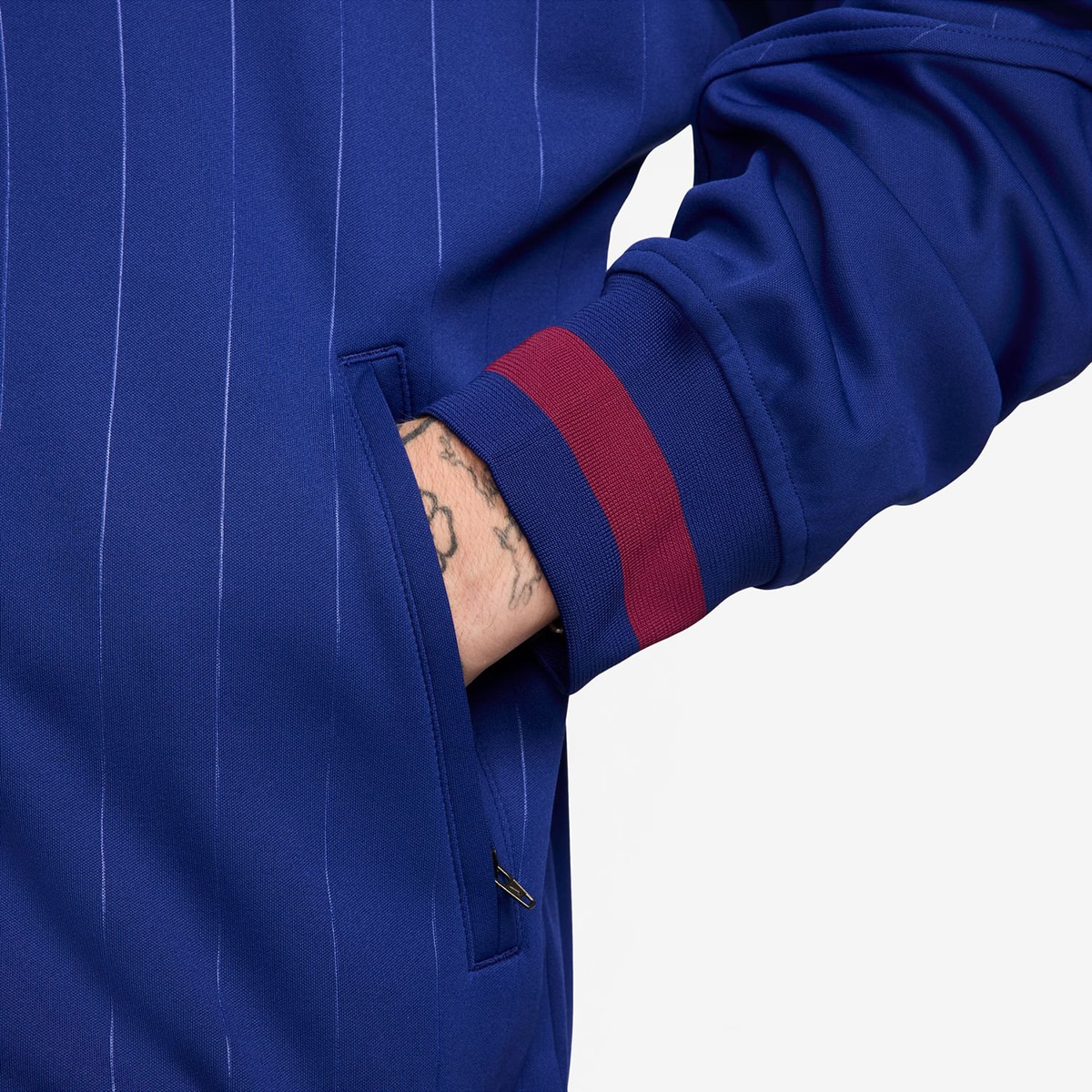 Casaco de Homem FC Barcelona 2025-2026 Academy Pro Anthem Jacket Azul-3