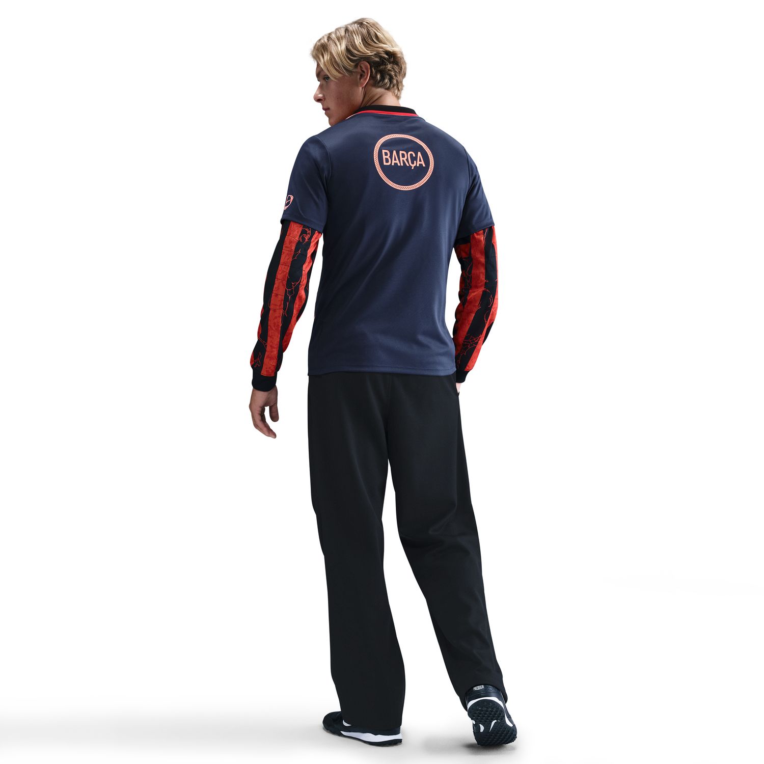 T-shirt de Homem FC Barcelona 2025-2026 Academy Pro Azul-marinho-2