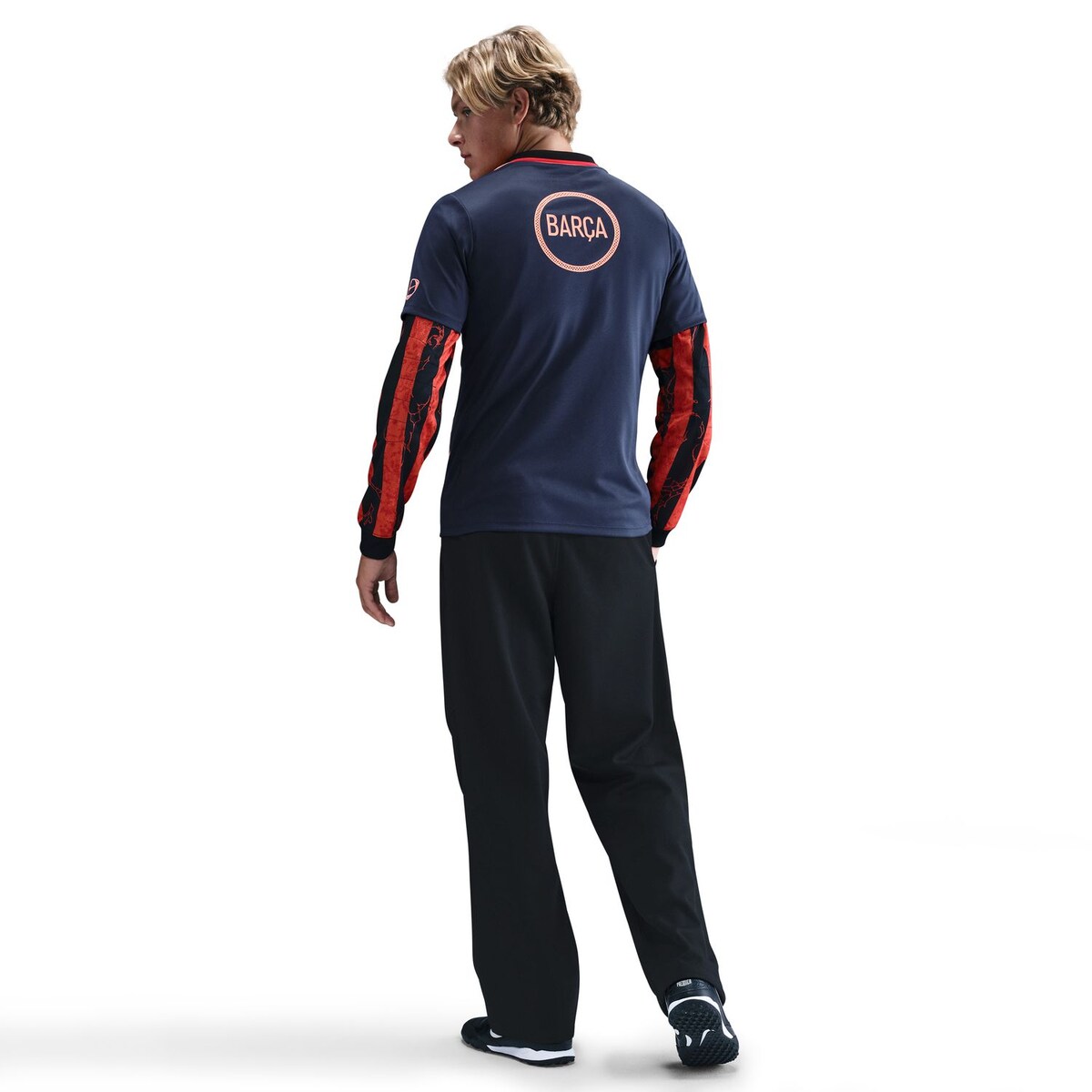 T-shirt de Homem FC Barcelona 2025-2026 Academy Pro Azul-marinho-2