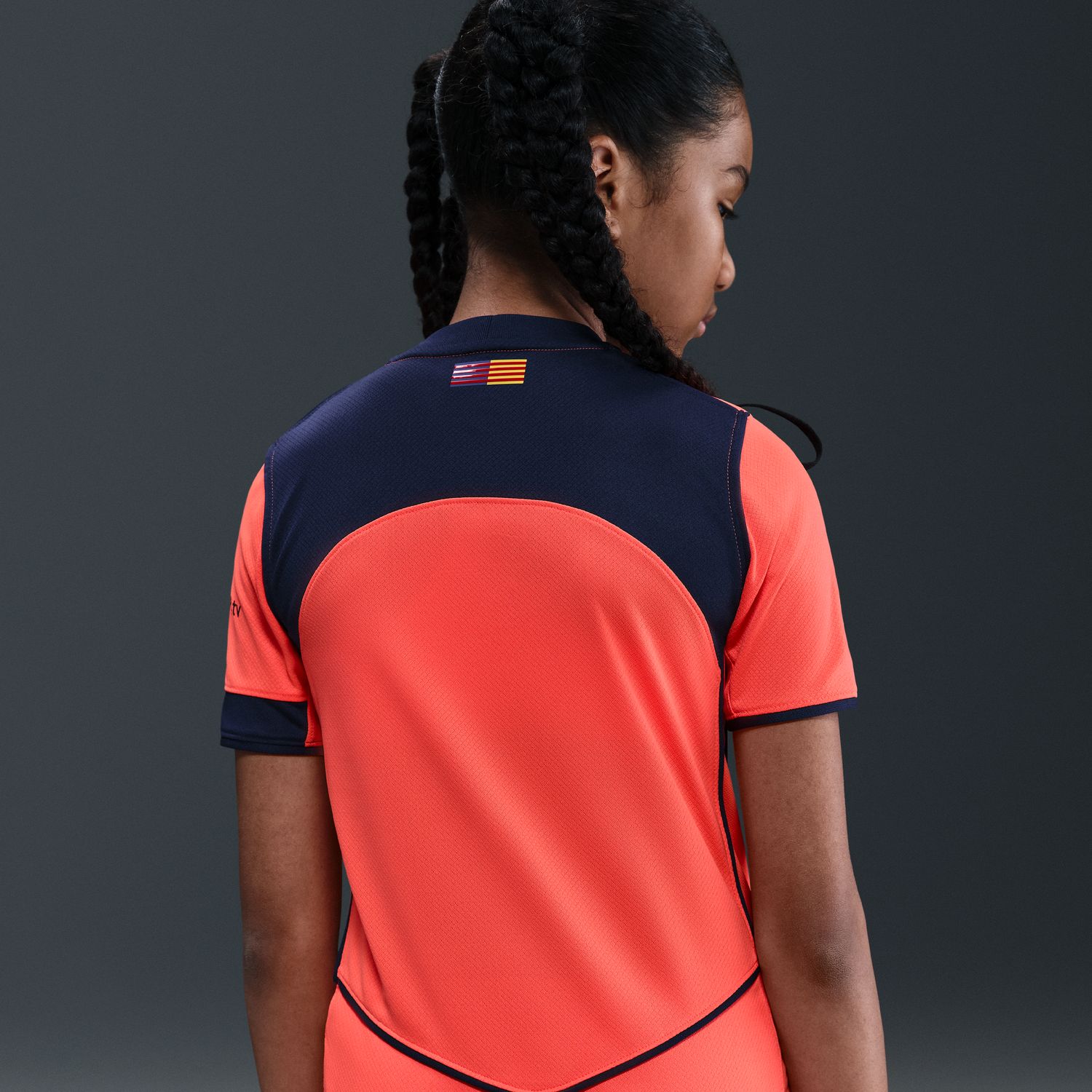 T-shirt de Criança 3.º Equipamento FC Barcelona 2025-2026 Stadium Manga-2