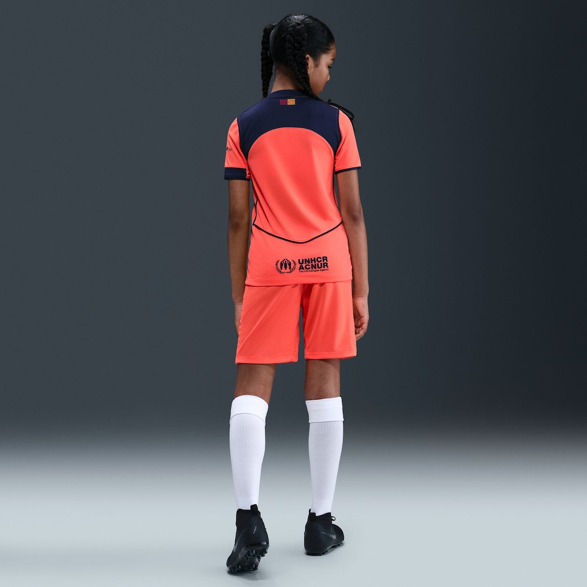 T-shirt de Criança 3.º Equipamento FC Barcelona 2025-2026 Stadium Manga-4