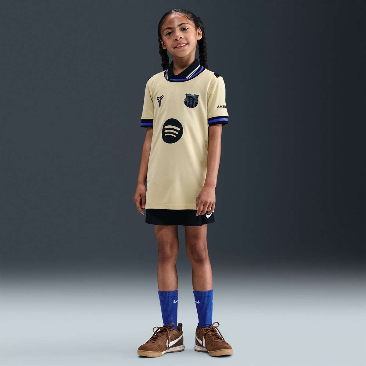 T-shirt de Criança 2.º Equipamento FC Barcelona 2025-2026 Stadium Amarelo-7