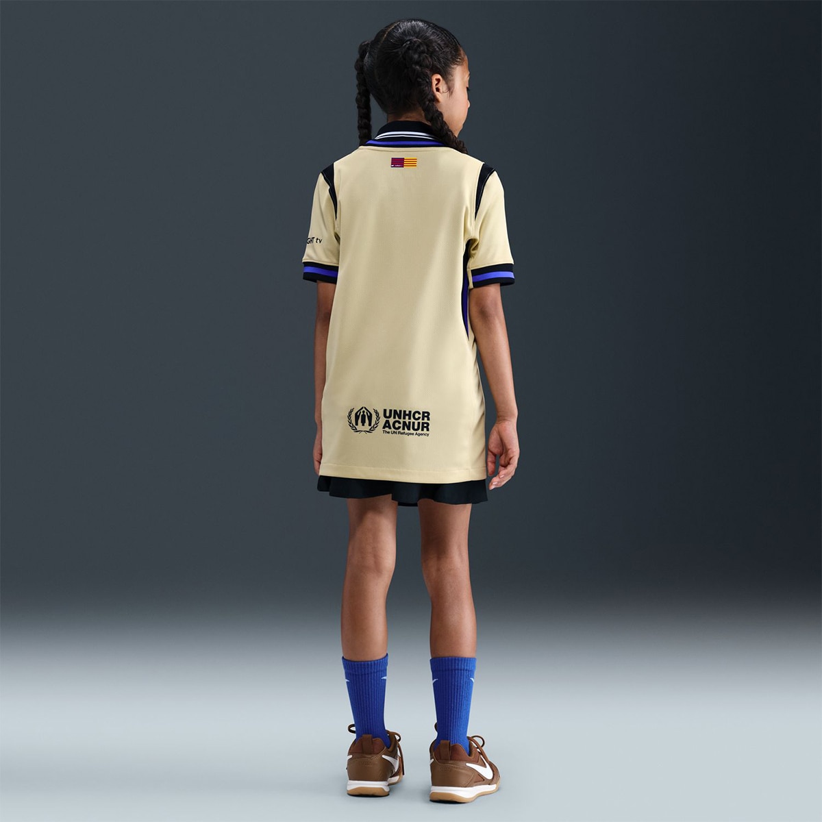 T-shirt de Criança 2.º Equipamento FC Barcelona 2025-2026 Stadium Amarelo-8