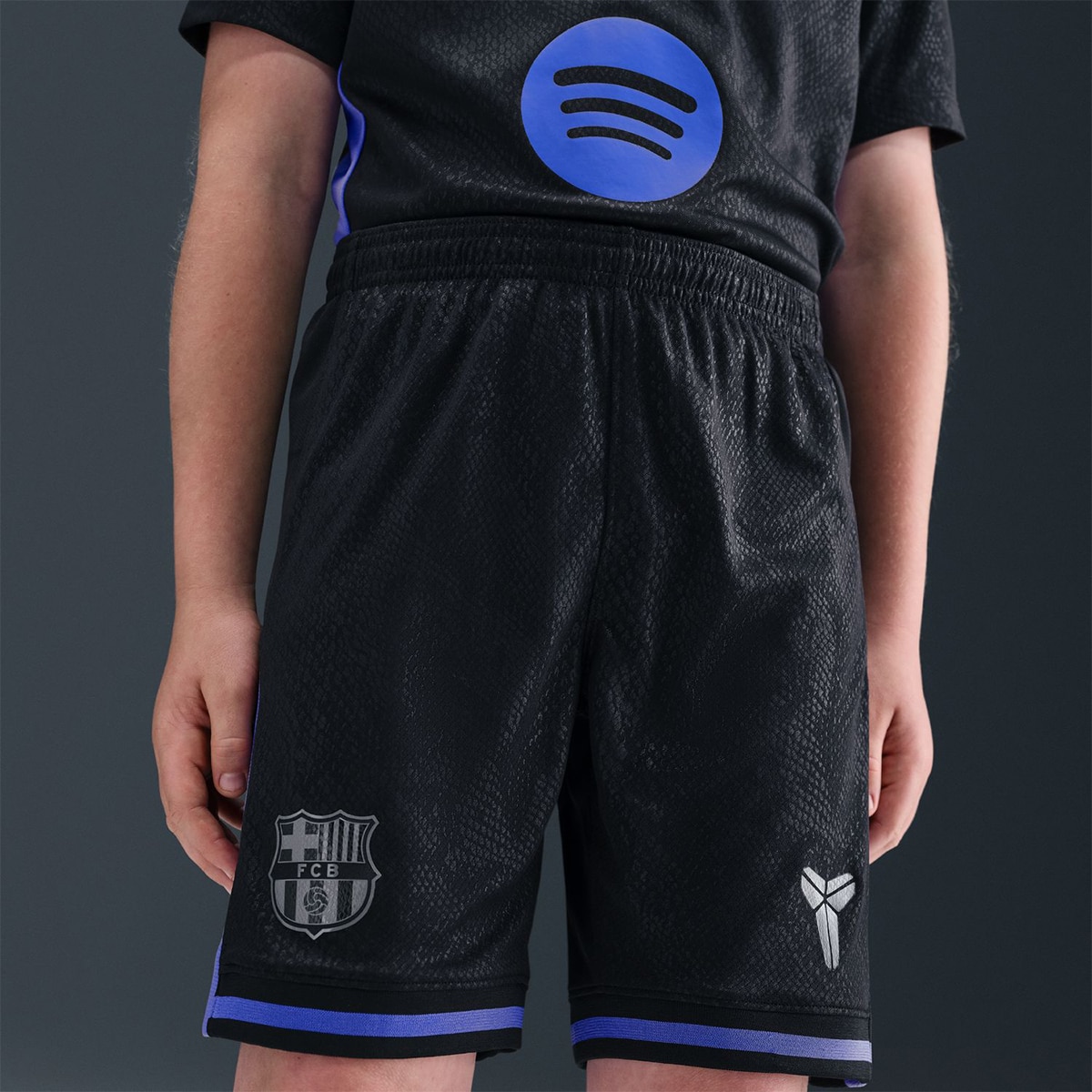 Calções de Criança 2.º Equipamento FC Barcelona 2025-2026 Stadium Preto-6