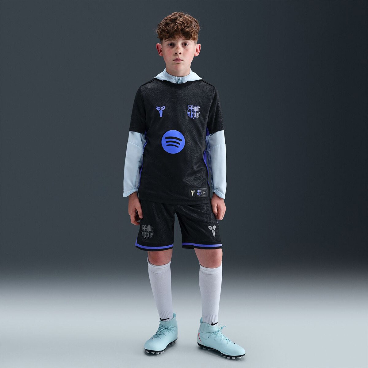 Calções de Criança 2.º Equipamento FC Barcelona 2025-2026 Stadium Preto-7