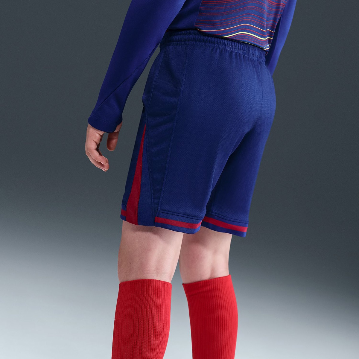 Calções de Criança 1.º Equipamento FC Barcelona 2025-2026 Stadium Azul / Grená-2
