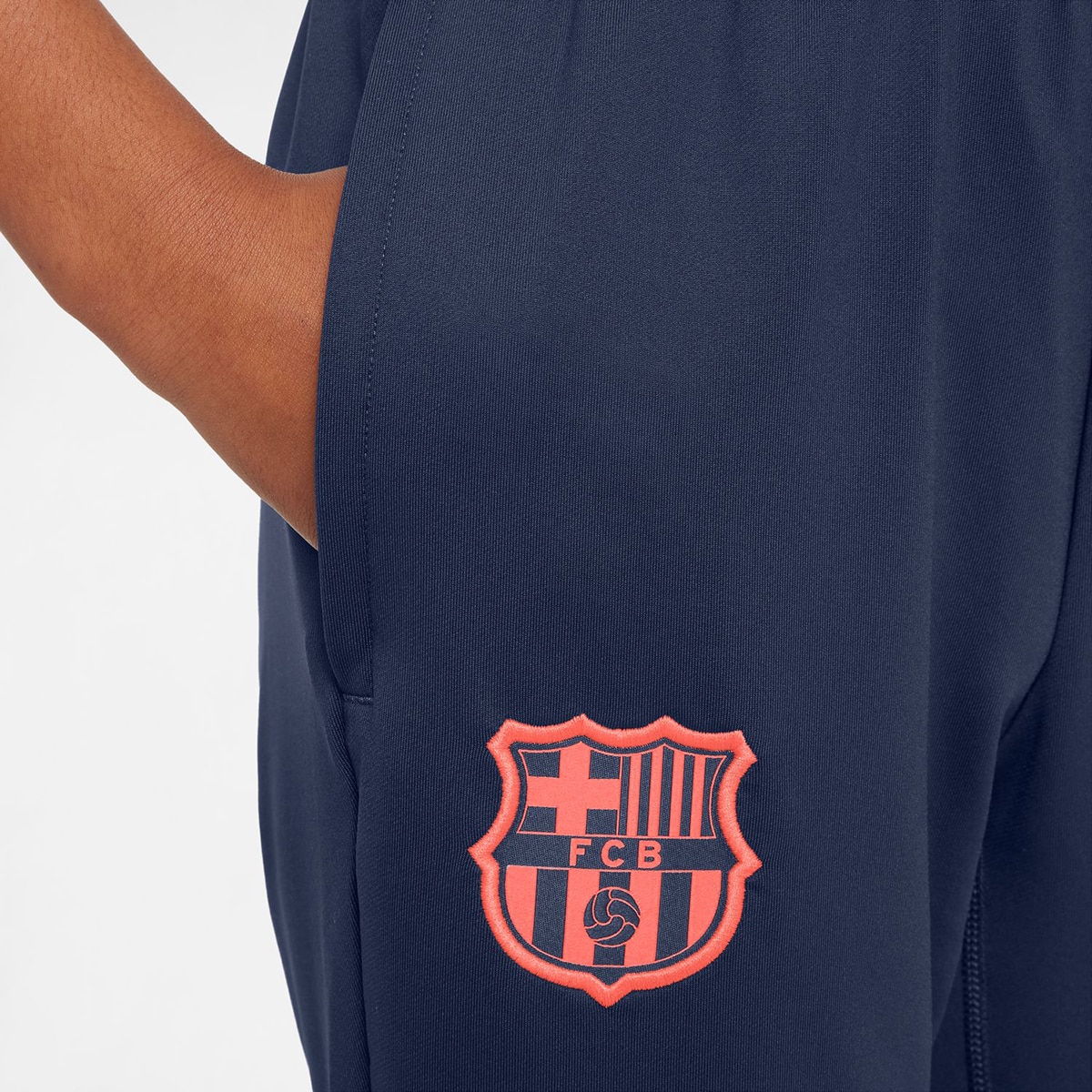 Calças de Criança FC Barcelona 2025-2026 Strike Azul-marinho-3