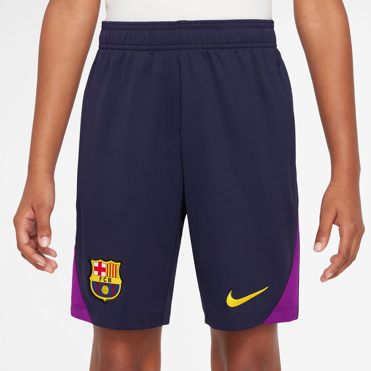 Calções de Criança FC Barcelona 2025-2026 Strike Roxo-1