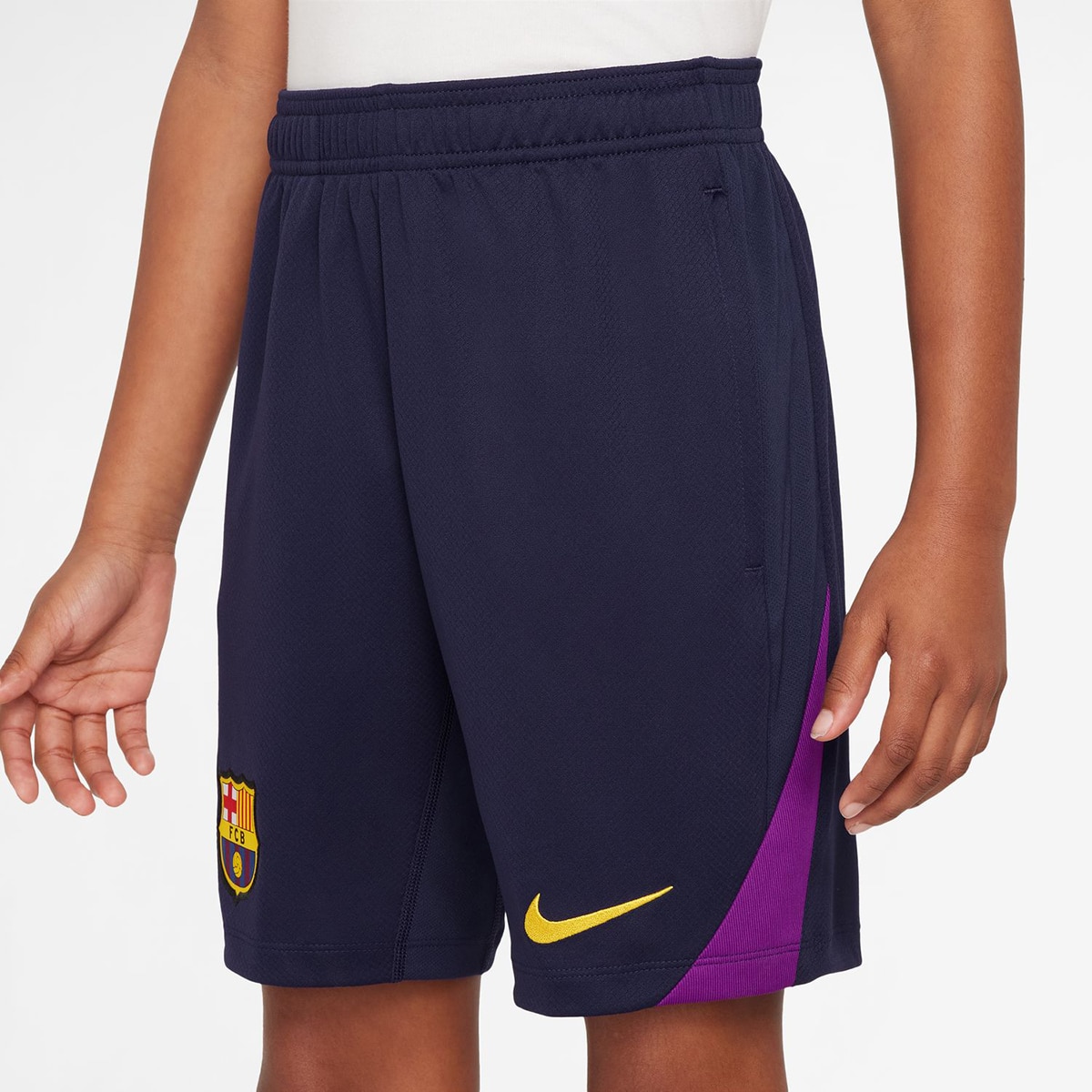 Calções de Criança FC Barcelona 2025-2026 Strike Roxo-3