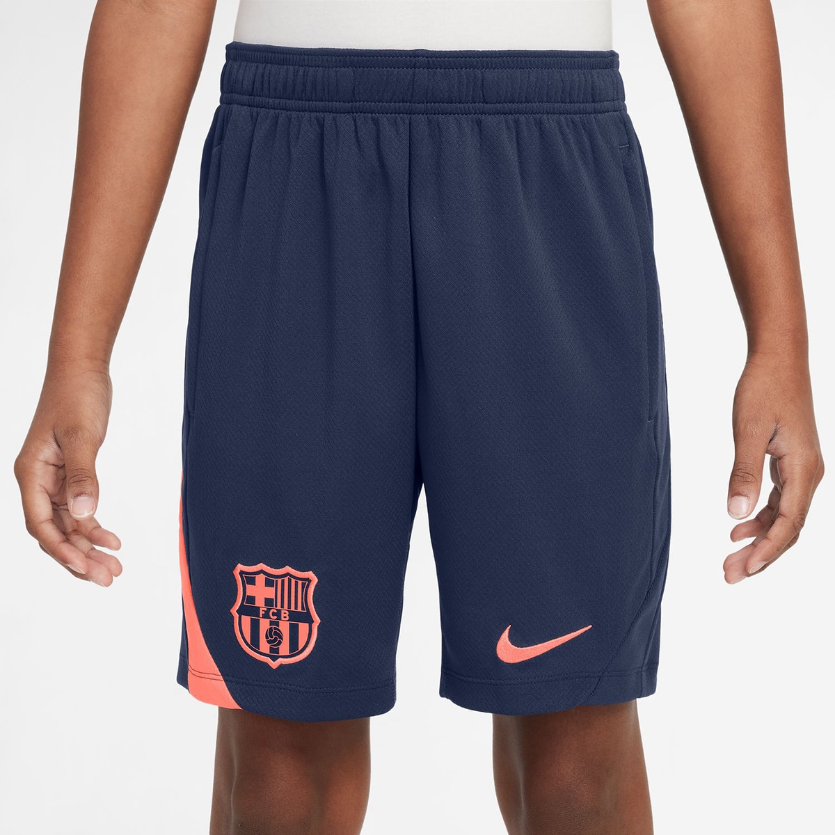 Calções de Criança FC Barcelona 2025-2026 Strike Azul-marinho-1