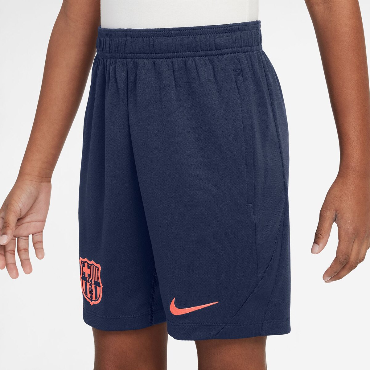 Calções de Criança FC Barcelona 2025-2026 Strike Azul-marinho-3