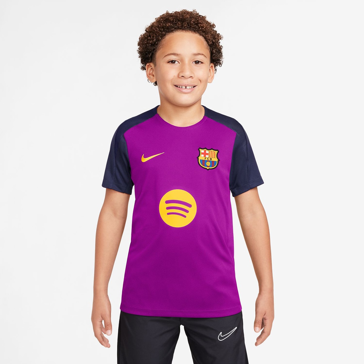 T-shirt de Criança FC Barcelona 2025-2026 Strike Roxo-1