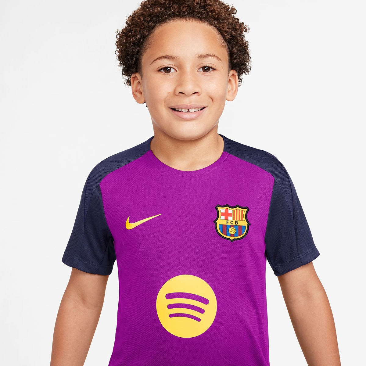 T-shirt de Criança FC Barcelona 2025-2026 Strike Roxo-3