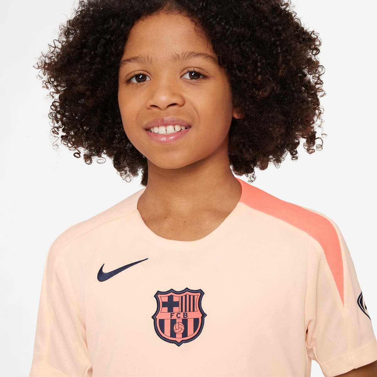 T-shirt de Criança FC Barcelona 2025-2026 Strike Laranja-3