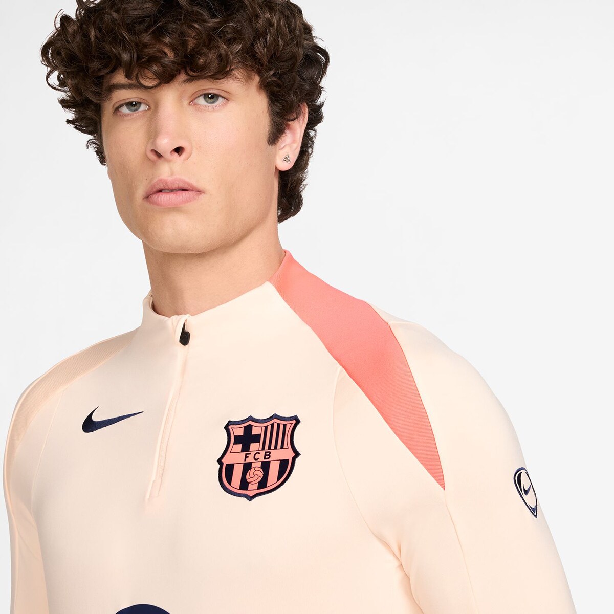 T-shirt de Homem FC Barcelona 2025-2026 Strike Drill Top Laranja-3