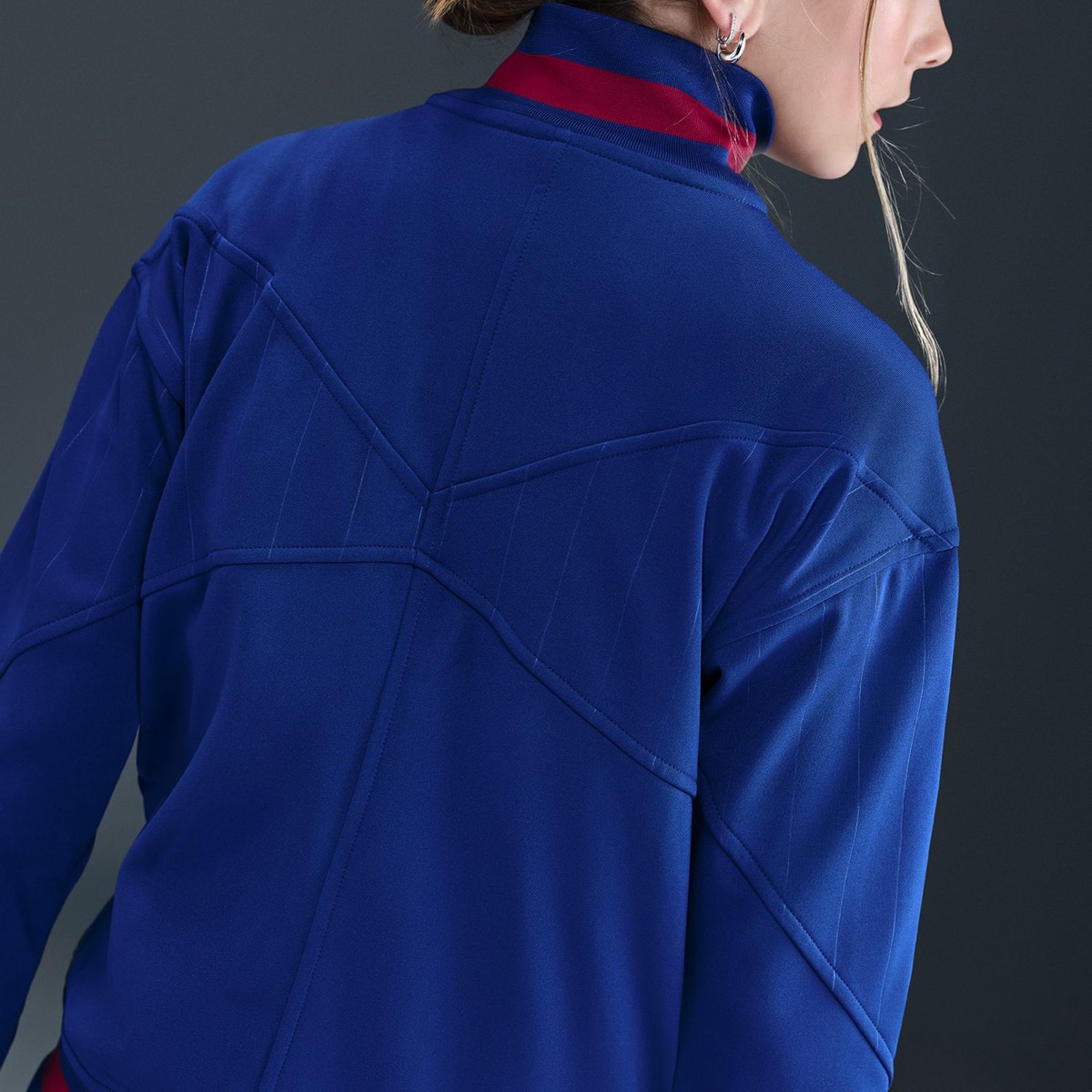 Casaco de Criança FC Barcelona 2025-2026 Academy Pro Anthem Jacket Azul-2