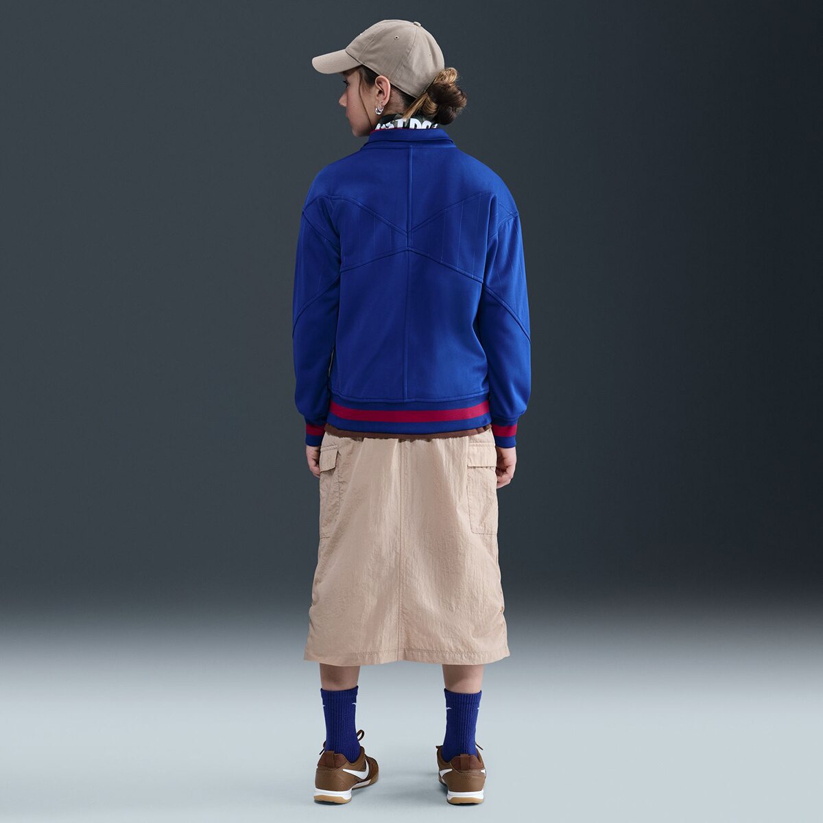 Casaco de Criança FC Barcelona 2025-2026 Academy Pro Anthem Jacket Azul-5