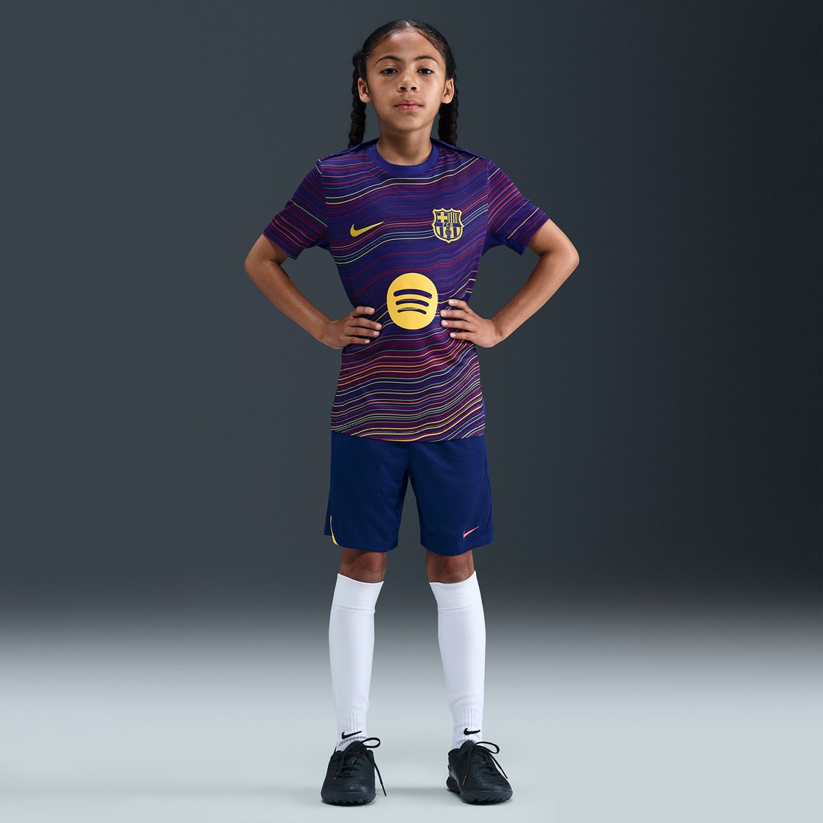 T-shirt de Criança FC Barcelona 2025-2026 Academy Pro Azul-4
