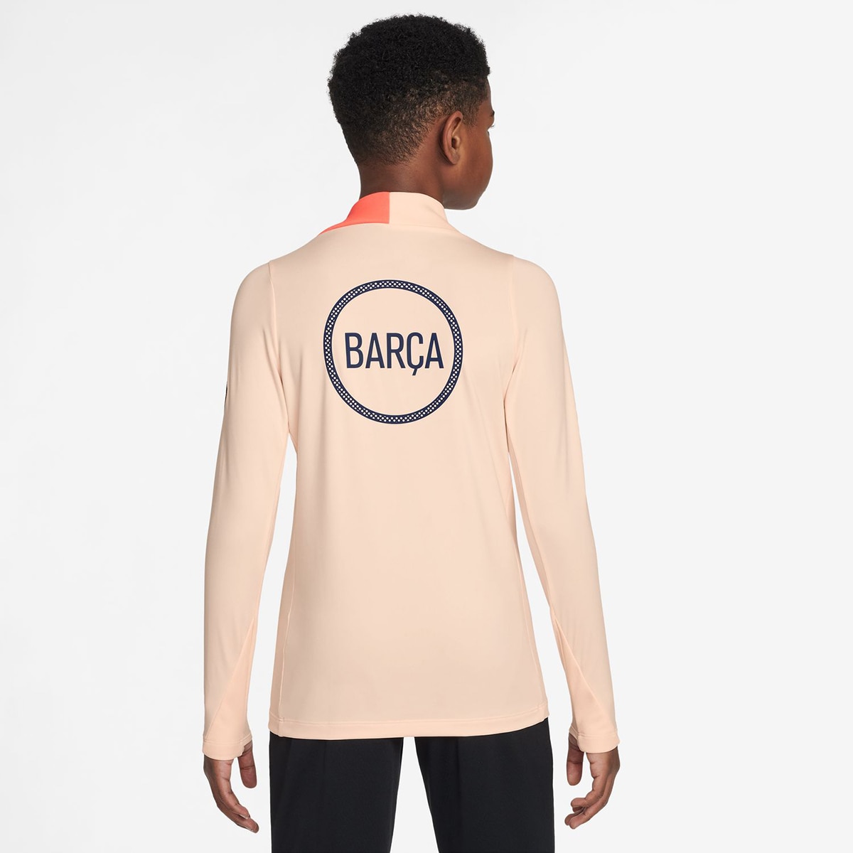 T-shirt de Criança FC Barcelona 2025-2026 Strike Drill Top Laranja-2