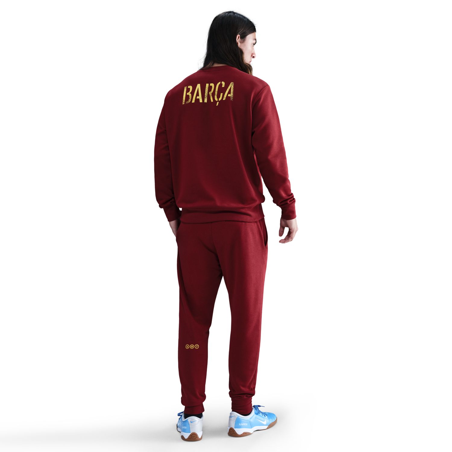 Calças de Homem FC Barcelona 2025-2026 Club Vermelho / Amarelo-2