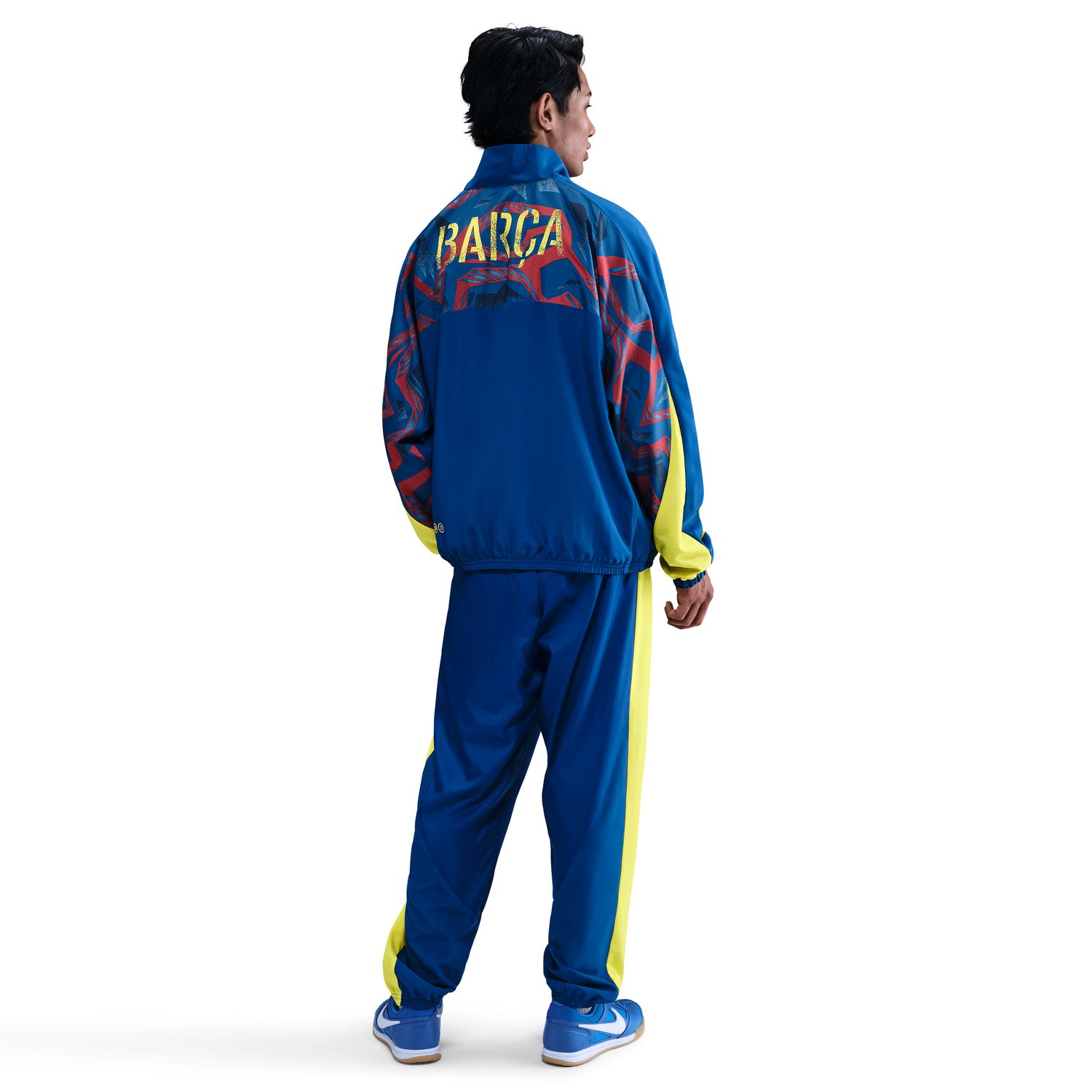 Sweatshirt de Homem FC Barcelona 2025-2026 Starting 5 SE Azul / Amarelo-2