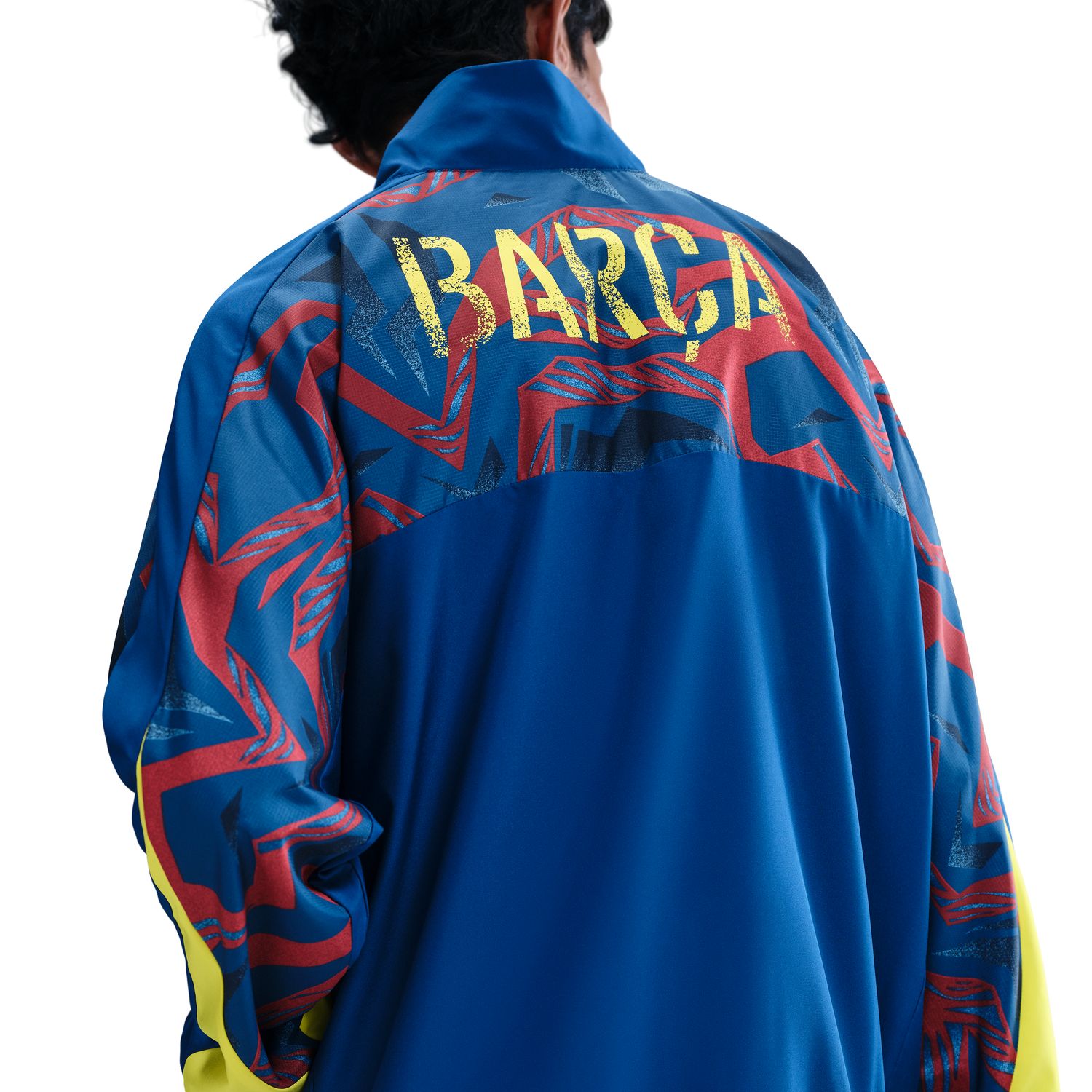 Sweatshirt de Homem FC Barcelona 2025-2026 Starting 5 SE Azul / Amarelo-4