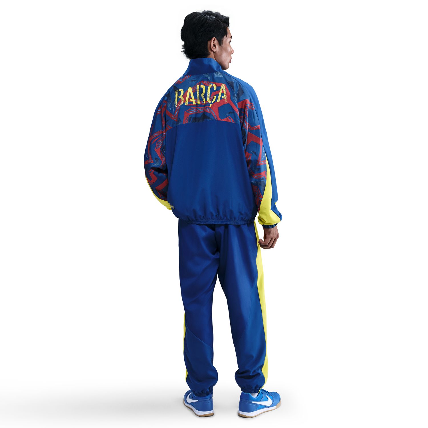 Calças de Homem FC Barcelona 2025-2026 Starting 5 SE Azul / Amarelo-2