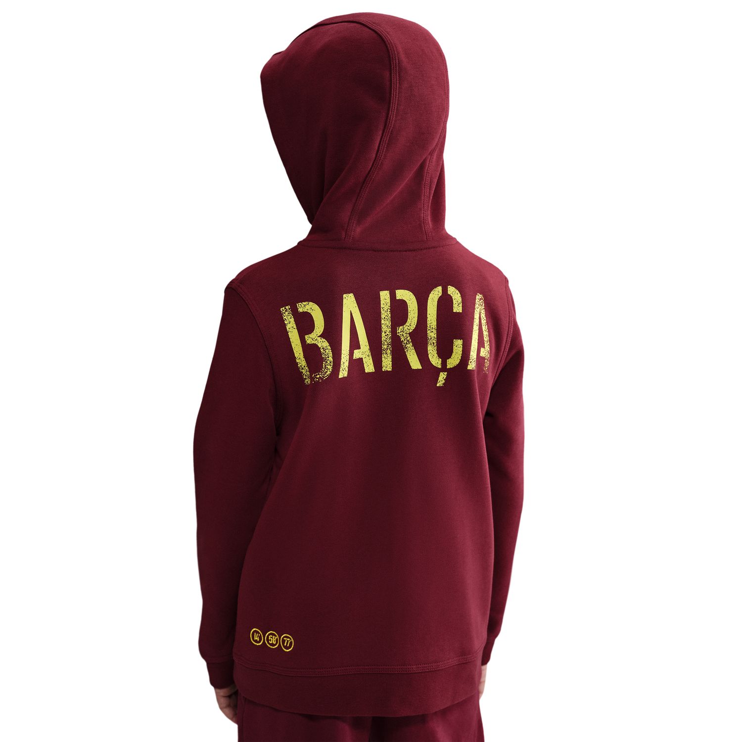 Sweatshirt de Criança FC Barcelona 2025-2026 SE Vermelho / Amarelo-4
