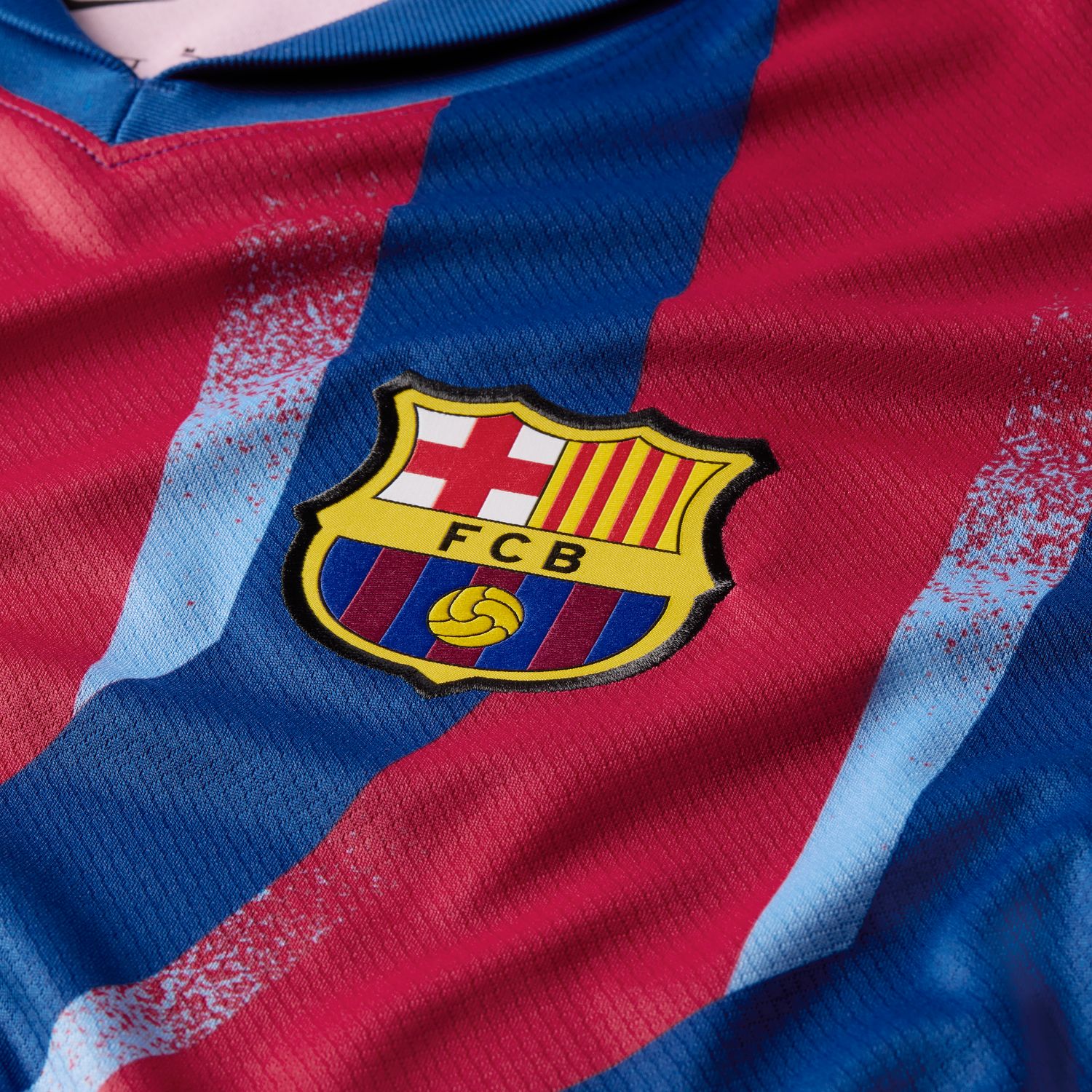 T-shirt de Homem FC Barcelona 2025-2026 Dri-Fit Stadium SE Azul / Vermelho-4